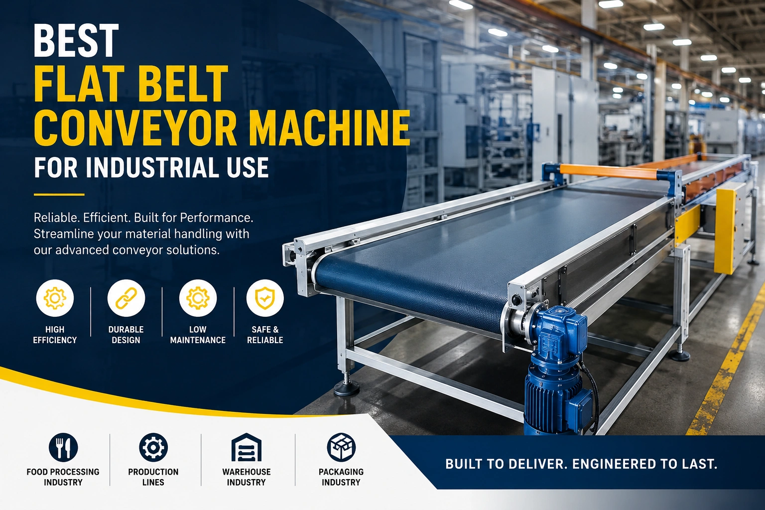 Flat Belt Conveyor Machine
